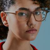 Armação de Acetato com Madeira | Woodz Carter Camel Fosco